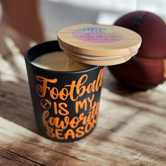 Football Lover Scented Candle Football Is My Favorite Season