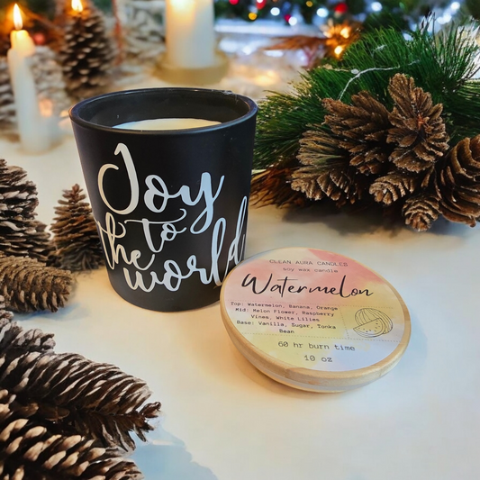 Joy To The World Scented Candle Christmas Candle Soywax