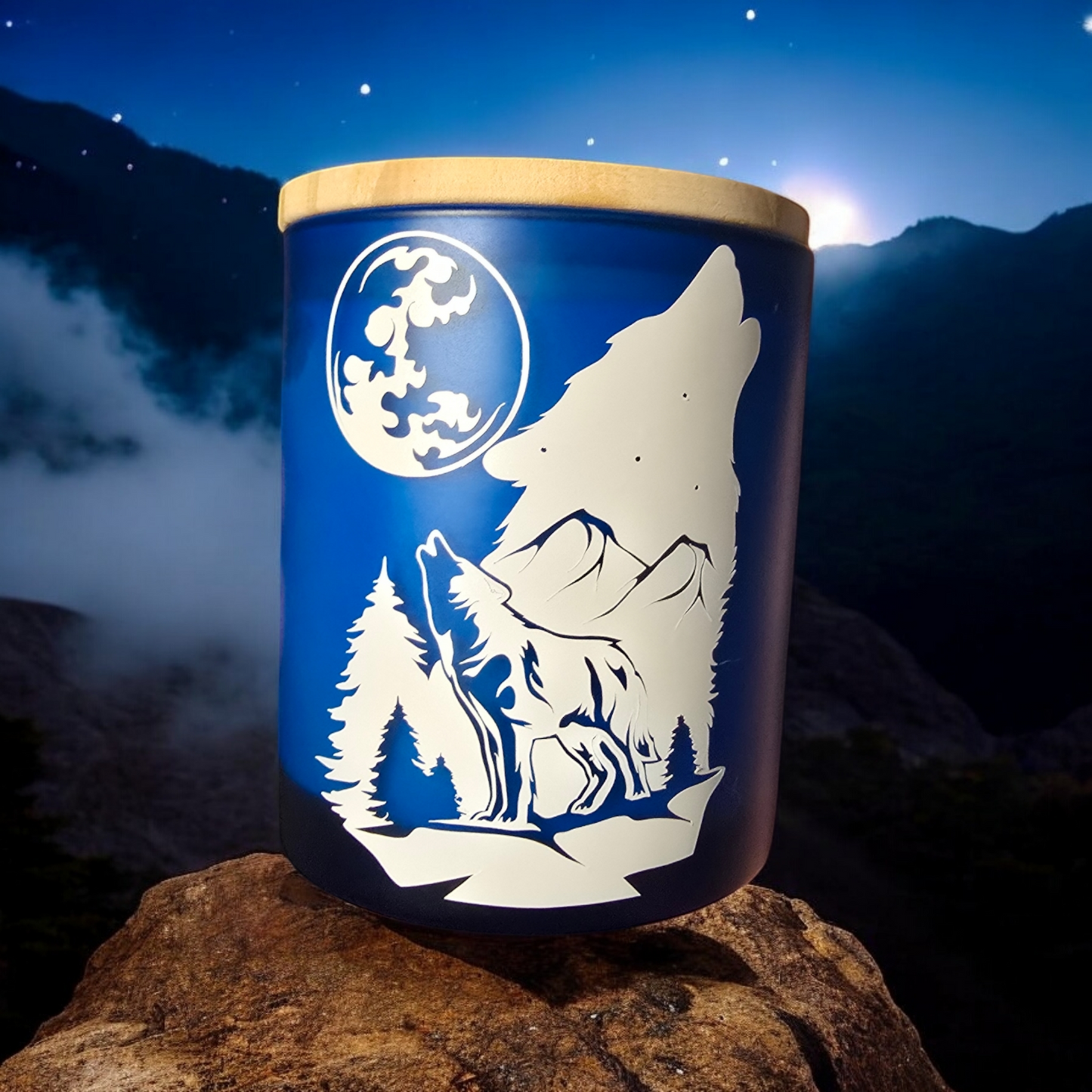 Candle For Hubby Manly Wolf Scented Candle Wolf Lover Decor